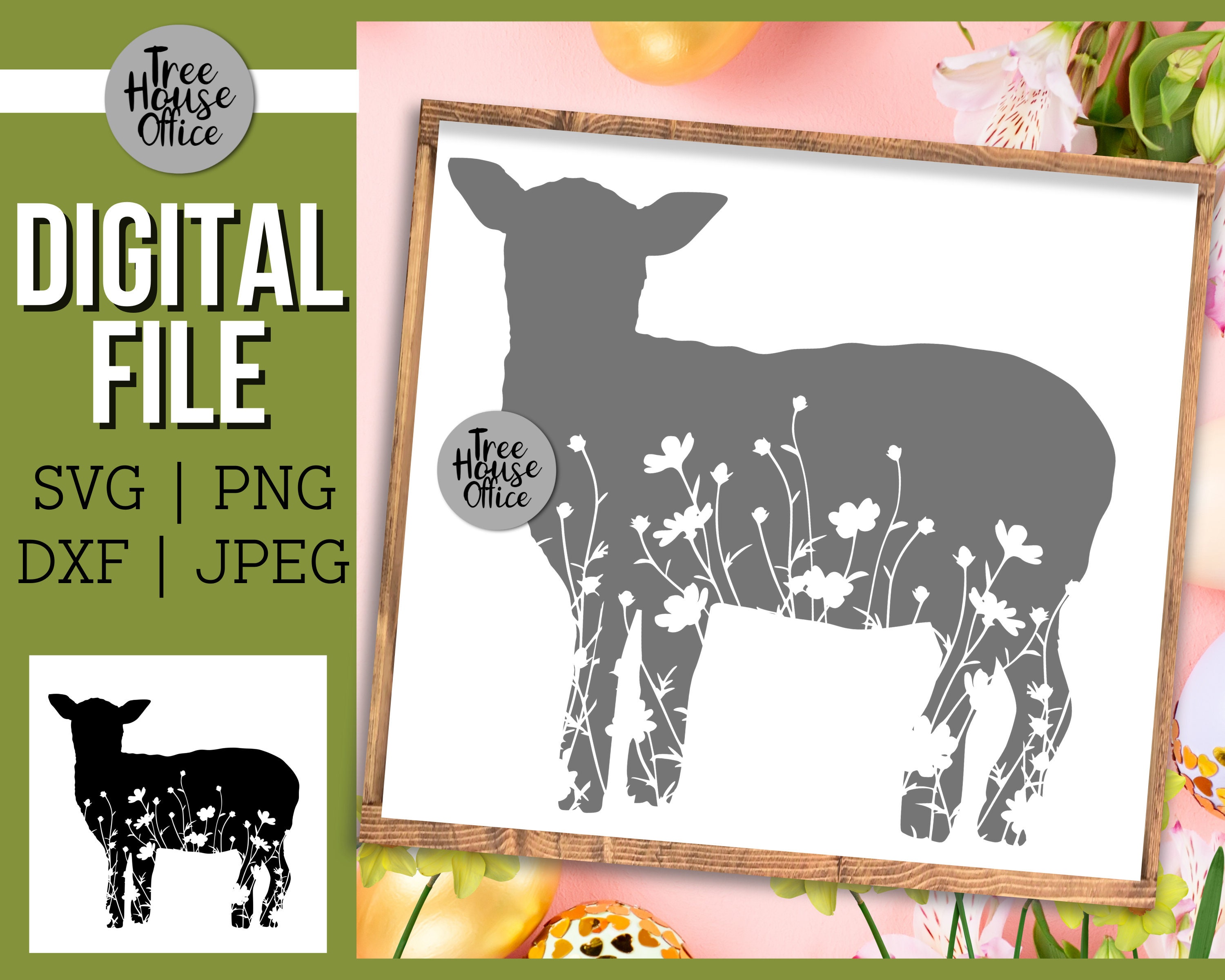 Springtime Animals Clipart Silhouette