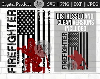 Firefighter with Hose Flag SVG, JPEG, PNG Dxf, Fireman Clip Art, Thin Red Line cut file, Fireman Hero Svg, Maltese Cross Printable Digital