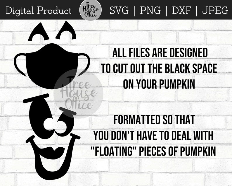 Pumpkin Carving svg, Jack O Lantern Faces SVG, Pumpkin Face Clipart, Pumpkin with Mask Glasses, Pumpkin Stencil, Halloween Pumpkin Face SVG image 4