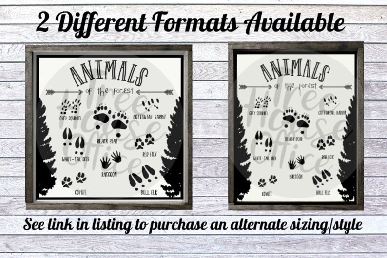PRINTABLE Animals of the Forest PDF/PNG Woodland Nursery - Etsy