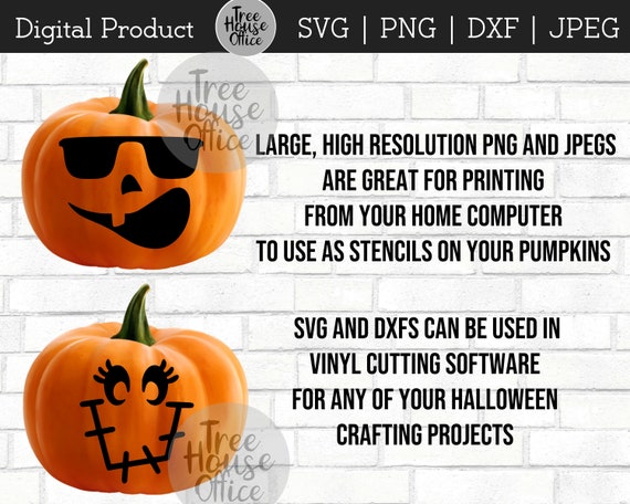 Scary Pumpkin Face SVG Cut File Jack O' Lantern Face PNG -  Hong Kong