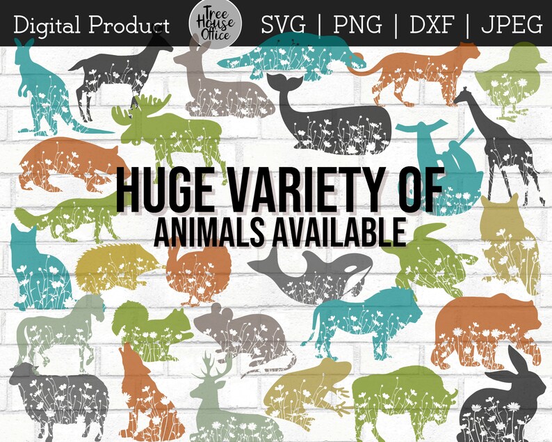 Download Floral Kangaroo SVG DXF PNG jpeg Australia Animal Clip Art ...