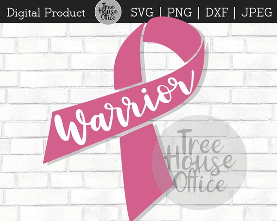 Breast Cancer Warrior SVG Dxf Png Jpeg Cancer Survivor Pink | Etsy