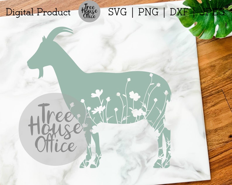 Download Floral Goat SVG DXF PNG jpeg Goat Mandala Goat Zentangle ...
