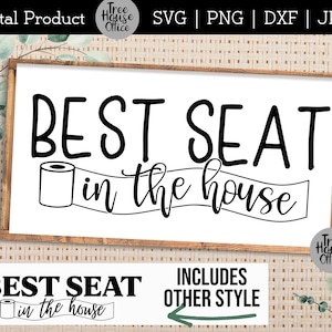 Beste stoel in het huis SVG, grappige badkamer citaat cut file, badkamer bord decor voor diy kunst aan de muur, grappige badkamer svg, snarky badkamer png