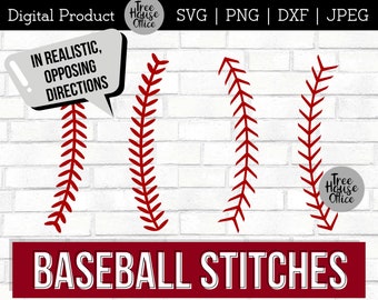 Baseball Stitches SVG, Baseball Seams Cut File, Baseball Laces SVG for Cricut, Red Baseball Stitches Vector, Baseball Laces Clipart PNG