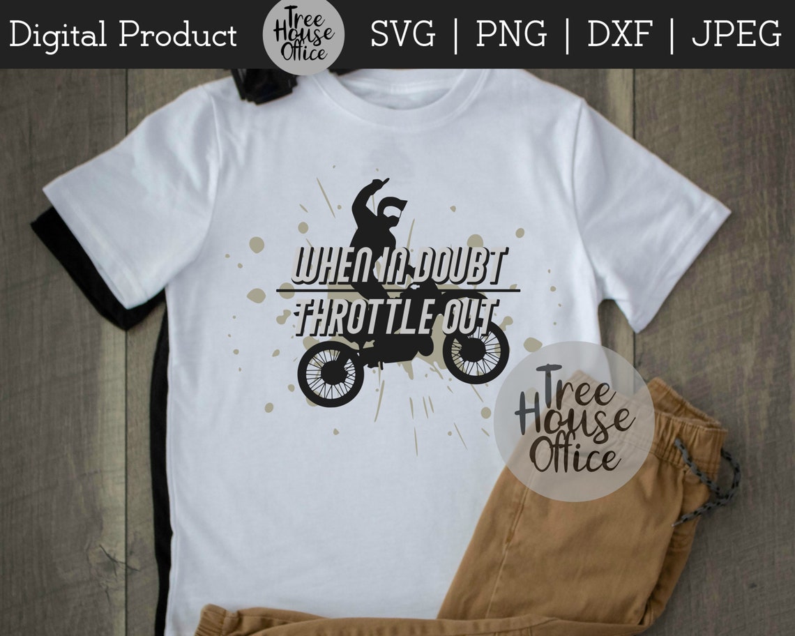 Throttle Out SVG DXF Png Jpeg Motocross Quote Clipart - Etsy