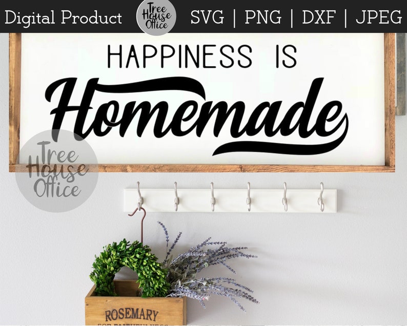 Download Happiness is Homemade SVG/PNG/JPEG Happy Home Kitchen ...