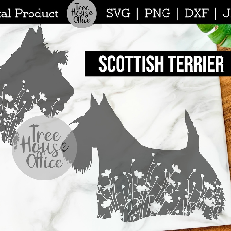 Scottie Dog Silhouette - Etsy