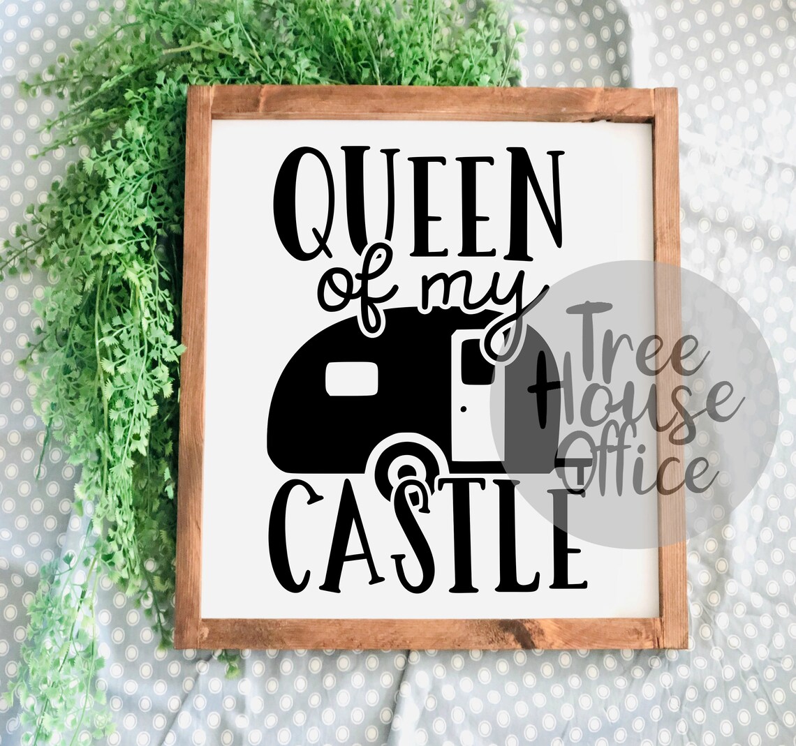 Download Queen of my Castle SVG DXF PNG jpeg Camping Queen Camp | Etsy