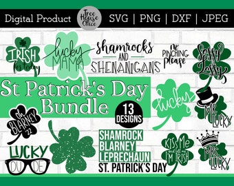 St Patricks Day SVG Bundle, St Patty&#39;s Day Cricut Cut Files, St Patrick&#39;s Day Family SVG, St Patricks Day Quotes for Shirts Sublimation