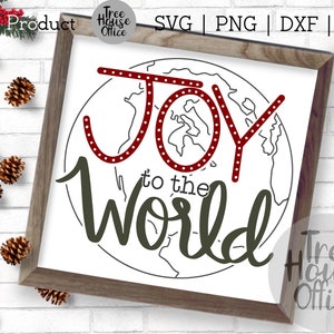 Joy To The World SVG DXF PNG jpeg | Weihnachtslied svg | Christliche Jesus Zitat svg | Urlaub Winter Schnittdatei | Bauernhaus Weihnachts schablone