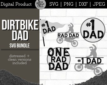 Dirtbike Dad SVG Cut File, Motocross Clip Art, Dirtbike Clipart, Dirt Bike Riding Dad Svg, Motorcross Rad Dad T shirt Design, Dad Riding png