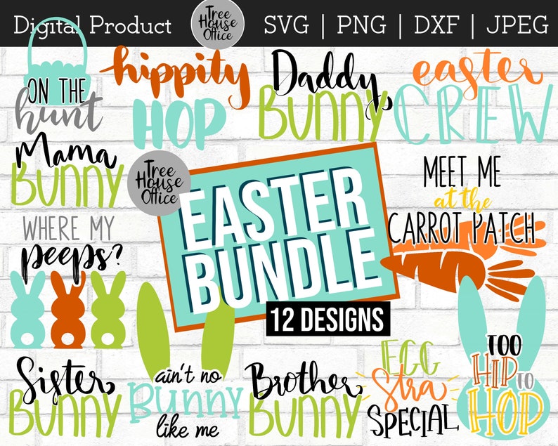 Download Easter Svg Bundle Family Easter Digital Files Easter Bunny | Etsy