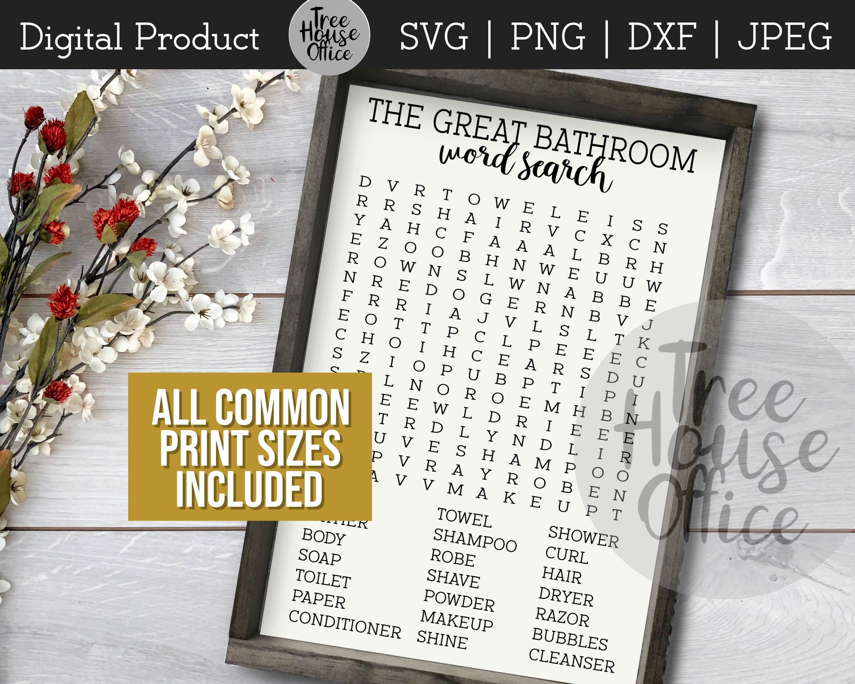 Great Bathroom Word Search Svg Forgot Your Phone Cut File Etsy