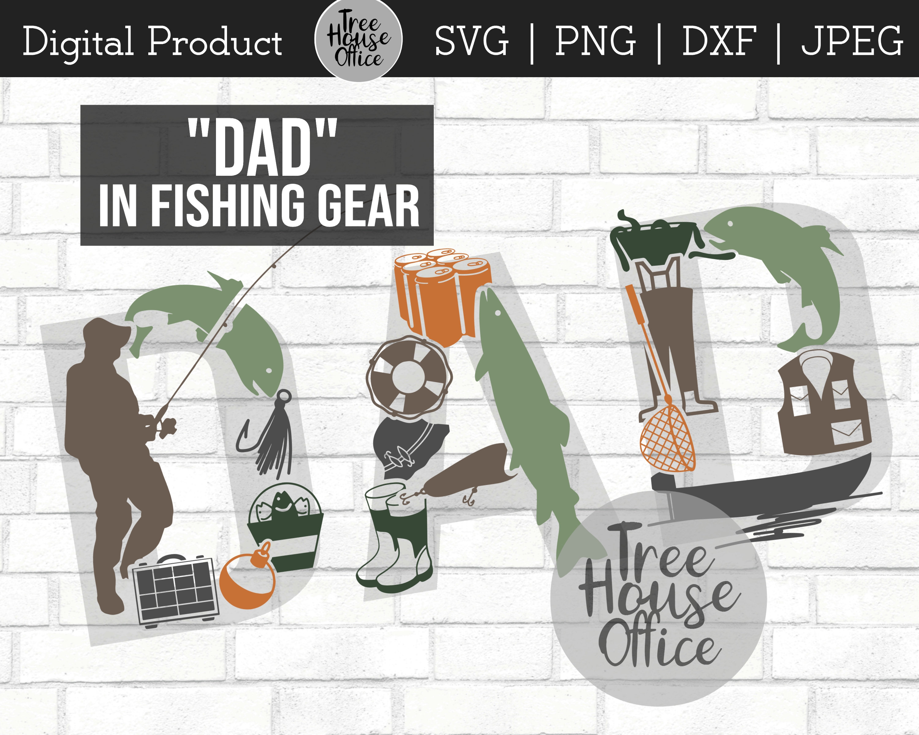 Fishing Dad Svg, Png Jpeg Dxf, Fishing Dad Tackle Gear, Father's Day,  Fisherman Dad Cut File, Fishing Papa, Fathers Day Angler Angling Svg -   Canada