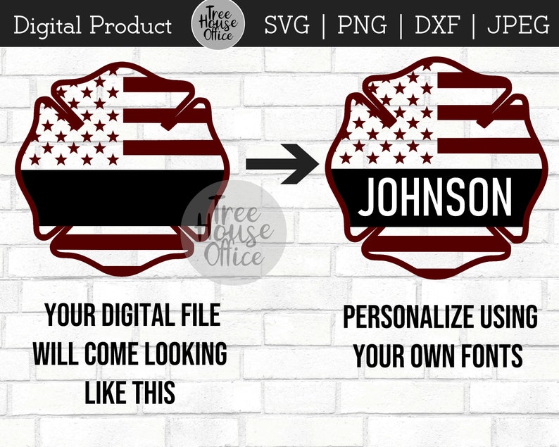 Download Personalized Maltese Cross SVG DXF png Firefighter Symbol ...