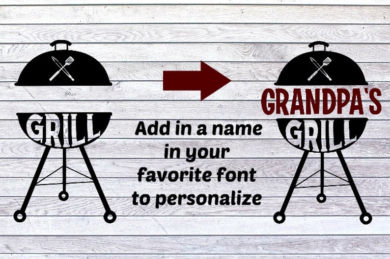 Download Personalized Name bbq SVG/DXF/PNG/jpeg Father's Day Grill ...
