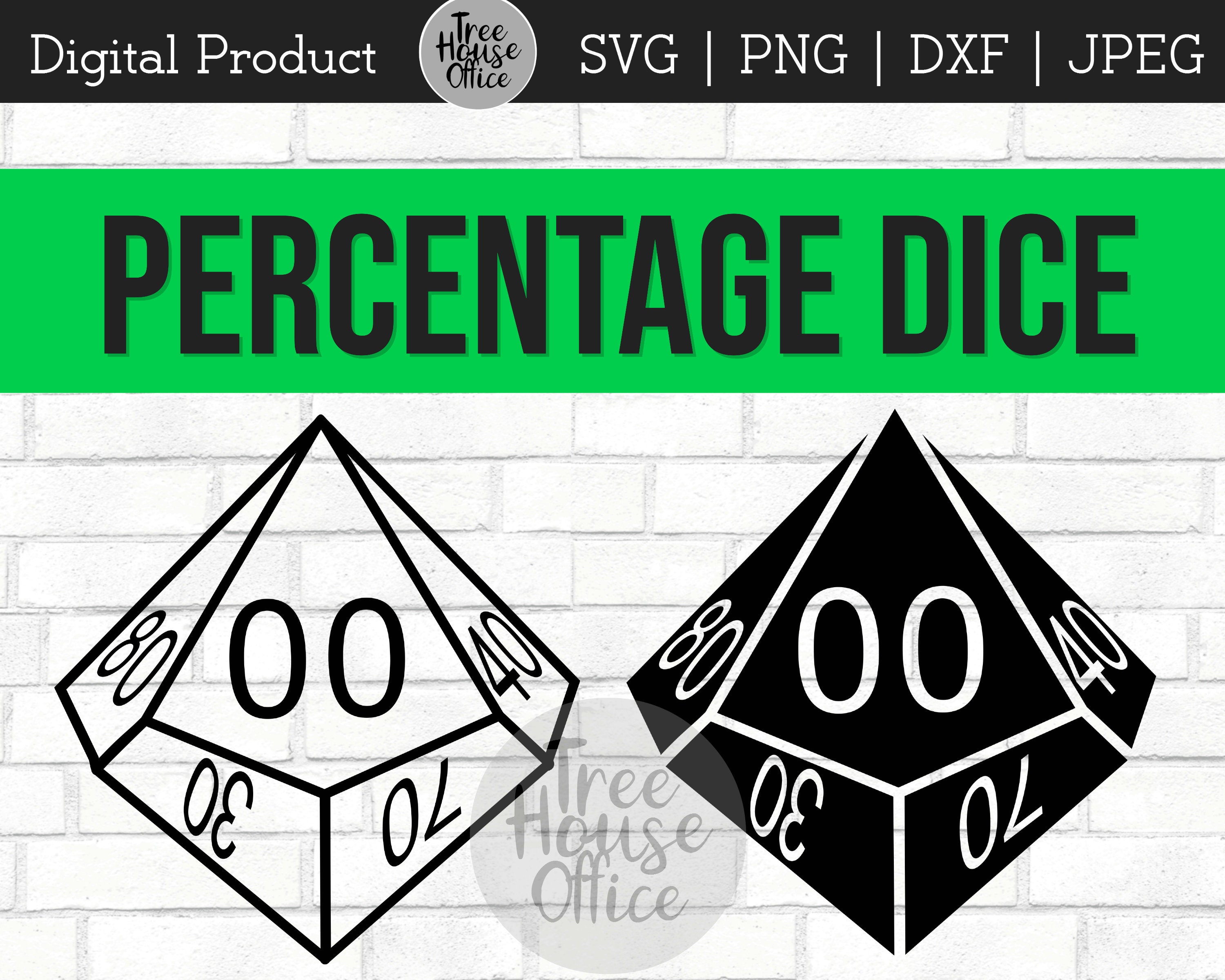 Dnd Dice Percentage Dice SVG Dxf/png/jpeg Dungeons and Etsy Australia