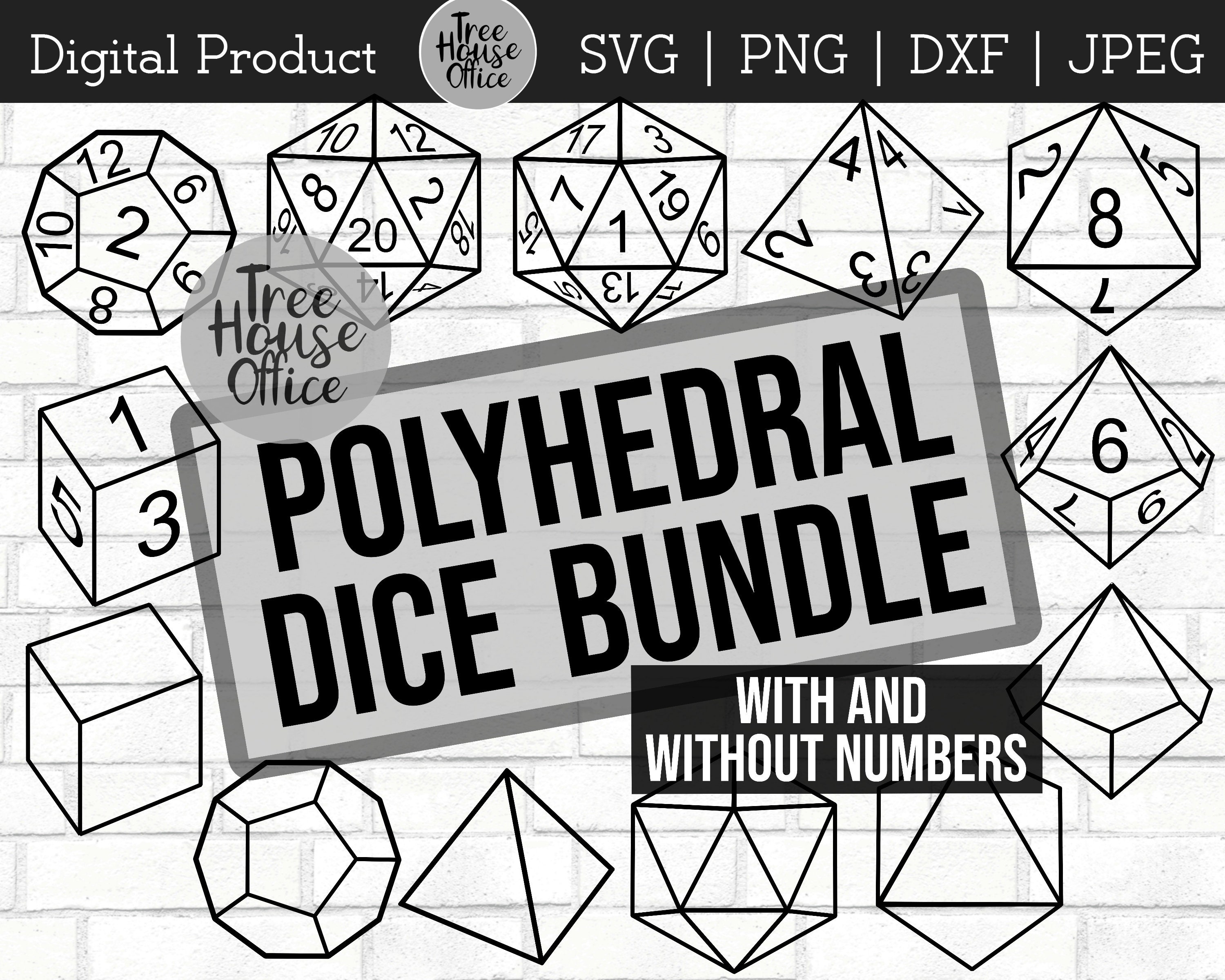 Dnd Dice Bundle SVG Polyhedral Dice Svg Dungeons and Dragons Etsy Canada