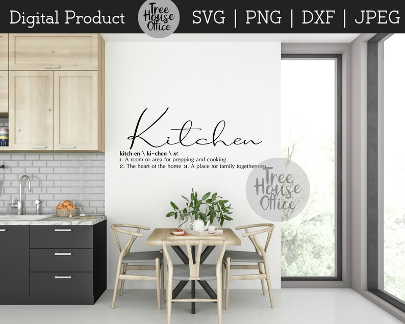 Kitchen Definition SVG JPEG PNG Dxf Farmhouse Kitchen Sign Etsy