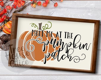 Pumpkin Patch SVG / Cartello autunnale da fattoria, decorazioni autunnali (download digitale)