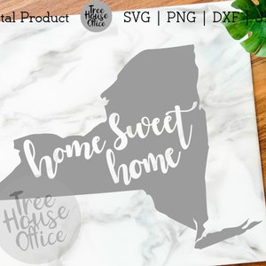 Home Sweet Home New York SVG/PNG/JPEG/dxf | New York Decor | New York svg | New York Sticker | Printable Instant Download png Cricut