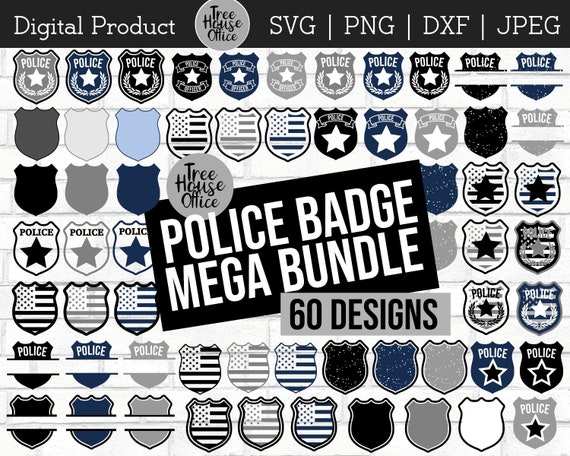 Security Officer Badge Svg, Cop Shield Law Enforcement Guard Silhouette,  Cricut, Clipart Cut Files Pdf Png Dxf 