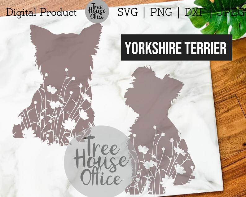 Download Yorkshire Terrier SVG DXF PNG jpeg Yorkie Dog Mandala | Etsy