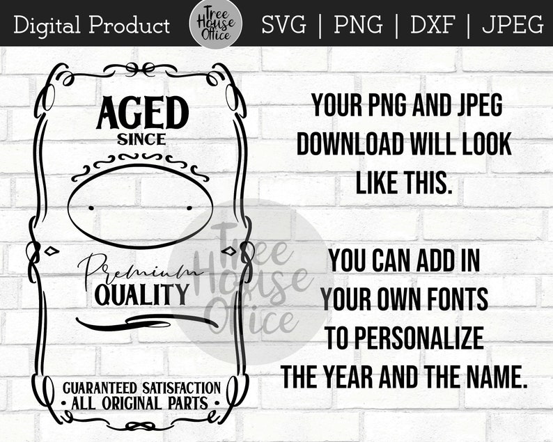 Download Father's Day Whiskey Label SVG/DXF/PNG/jpeg Personalized | Etsy