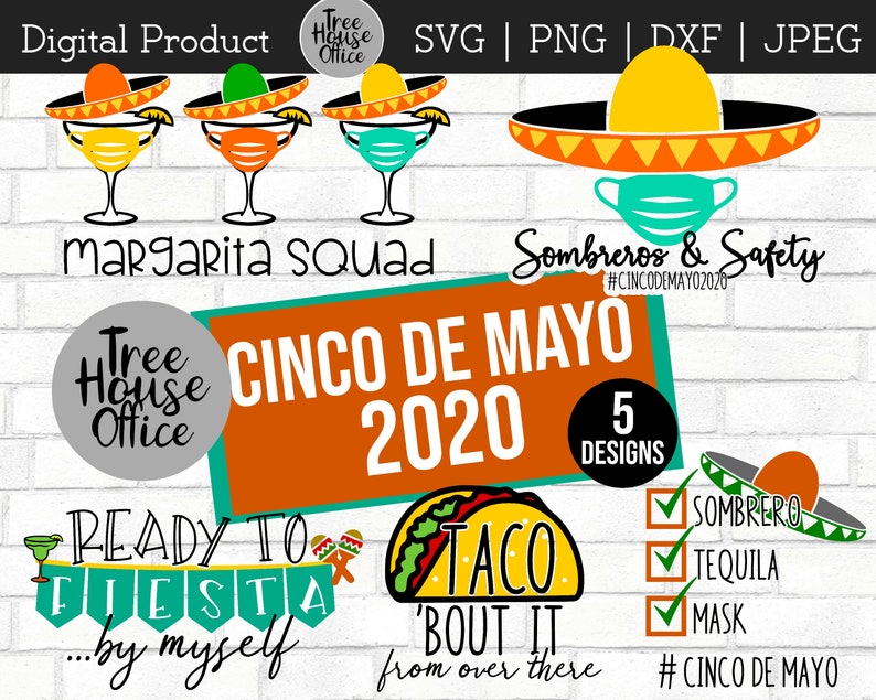Cinco De Mayo Quarantine Svg Png Jpeg Dxf Social ...
