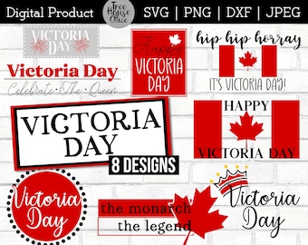 Victoria Day SVG Bundle DXF PNG jpeg, rainha canadense Victoria svg, feliz Victoria Day Canadá svg, Victoria Day com bandeira canadense png svg