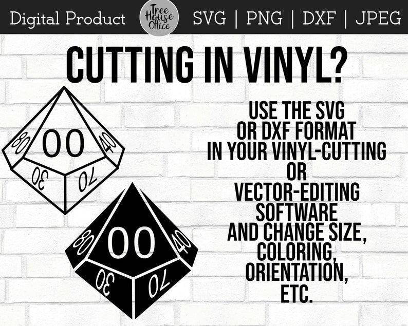 Buy Dnd Dice Percentage Dice SVG Dxf/png/jpeg Dungeons and Online in