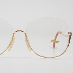 Vintage Woman Sunglasses ZEISS 6498 1990 Gold Plated Germany Round SteamPunk Eyewear Unique High-Fashion Eyeglasses Luxury N.O.S Glasses 90*