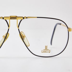 Vintage Eyewear LANCETTI 4003 Col.540 59-11 140 Rare Square Oversize Man's Luxury Glasses Aviator Metal Frame Elegant Sunglasses Retro 80*