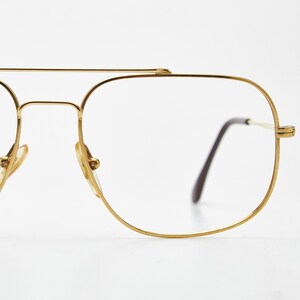 Vintage Man Eyewear LASTES NINO Gold Plated 18K eyeglasses oversize sunglasses aviator glasses vintage eye glasses 1980s sunglasses