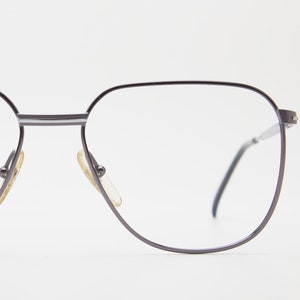 Back to 80's Vintage Man Oversize Aviator Eyewear TERRI BROGAN 8628 20 Gray Polished Metal Pilot Frame Hipsters Sunglasses Glasses Googles