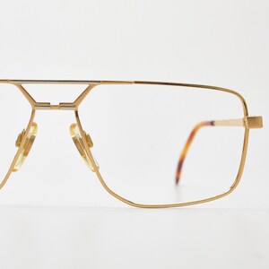 Vintage eye glasses ALBERTO PUCCINI 514 58-15 Golden glasses/golden frame/aviator eyeglasses/pilot eyeglasses/gold eyeglasses glasses 1980s