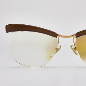 Vintage Sunglasses AMOR 1026 Gold Filled Half-Frame CatEye Frame France Original Classic Moda 60* Rare Eyewear Glasses Montatura Occhiali