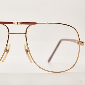 1980s glasses/Men's Vintage Eyewear FILOS 4852 Brown Gold Metal Frame/Hipster eyewear/Pilot sunglasses/Oversize sunglasses/aviator glasses