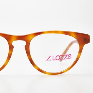 Vintage Man Eyewear LOZZA MARGHERITA Oval Brown Plastic  Woman Glasses Aviator Metal Frame Unisex Sunglasses Retro 80*