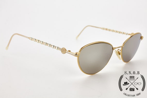 oval eyeglasses FENDI V7021 golden frame/golden g… - image 5