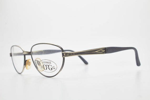 Vintage Man Eyewear GEORGE HOGG 15-518 Oval Metal… - image 3