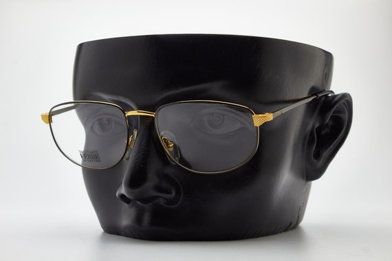 GIANFRANCO FERRE GFF151 Black gold oval frame/gol… - image 10