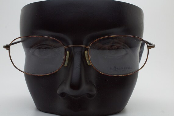 Vintage RALPH LAUREN 460 brown oval eyeglasses 19… - image 10