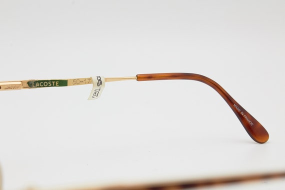 LACOSTE glasses 913F brown gold frame/Hipster eye… - image 6
