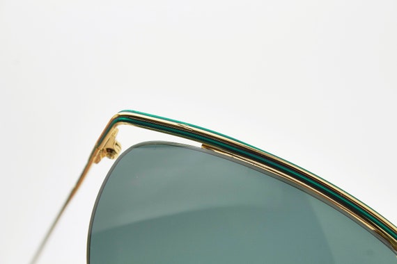 Vintage Sunglasses GUCCI GG1224 47R Woman Gold/Gr… - image 8