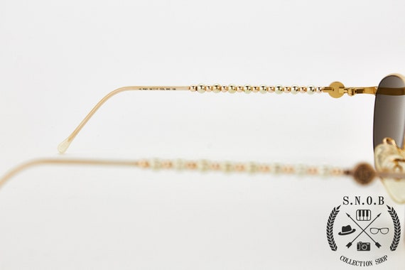 oval eyeglasses FENDI V7021 golden frame/golden g… - image 8