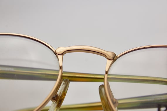 Vintage HUGO BOSS sunglasses gold oval frame/gold… - image 10