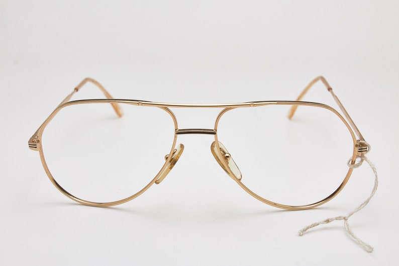 Vintage Sunglasses MOREL 7635 6017 France Rare Goldplated Aviator Eyeglasses Highfashion